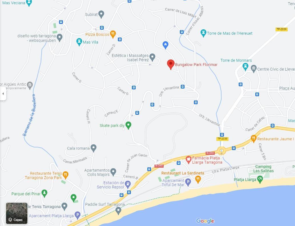 Acogedor Bungalow Park Florimar Tarragona Exterior foto